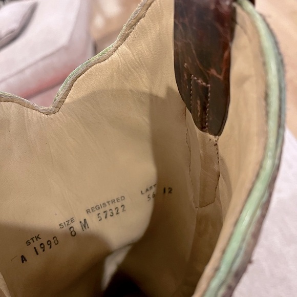 Corral Western Cowboy Boots Brown Tooled Leather Size 8 Horsegirl - Picture 6 of 7